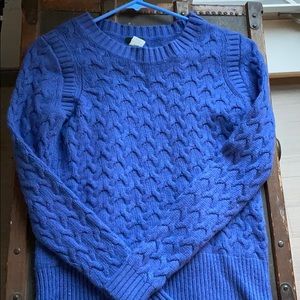 JCrew blue knit sweater
